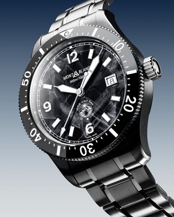 Часы Montblanc 1858 Iced Sea Automatic Date - Blue