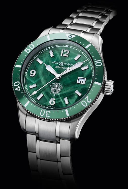 Часы Montblanc 1858 Iced Sea Automatic Date - Blue