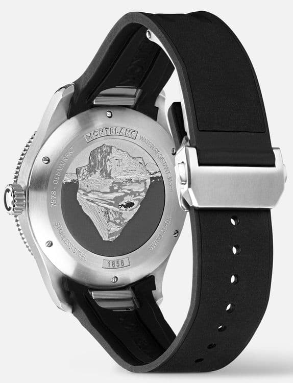 Часы Montblanc 1858 Iced Sea Automatic Date - Blue