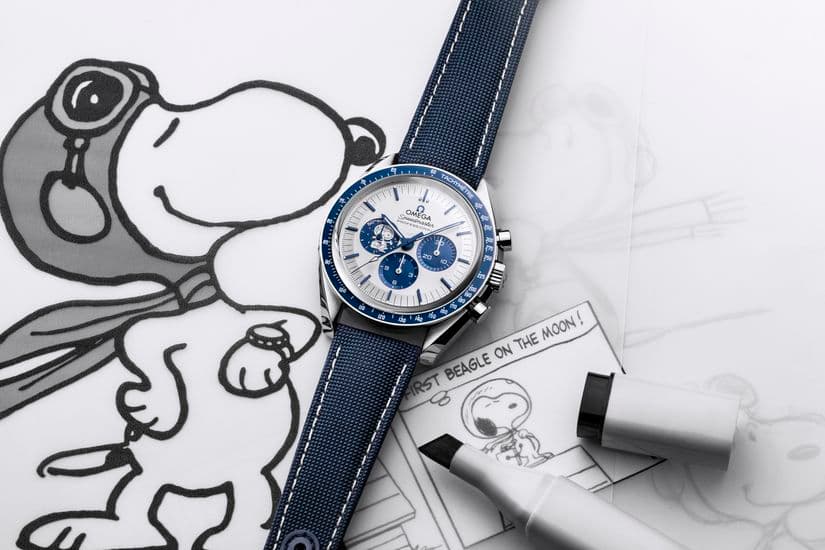 Часы Omega Speemaster Silver Snoopy Award