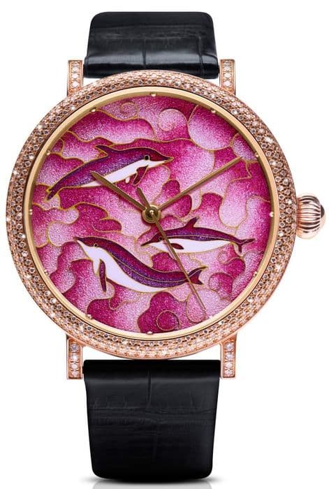 Часы Pink Dolphin Bay Wiry Enamel