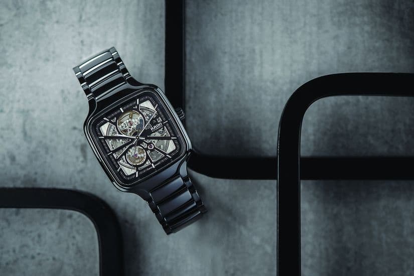 Часы Rado True Square Open Heart in Rhodium
