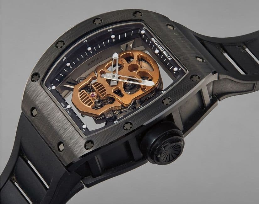 Часы Richard Mille RM052-01 Tourbillon Skull TZP Nano-Ceramic