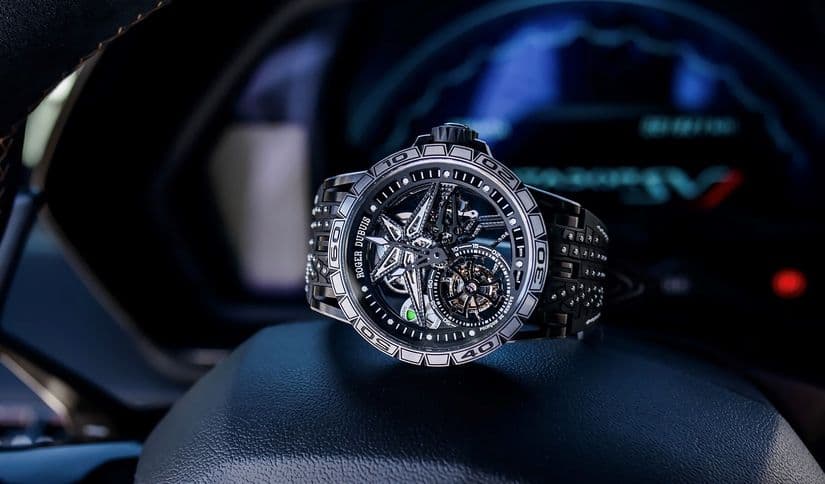 Часы Roger Dubuis Excalibur Pirelli Flying Tourbillon 
