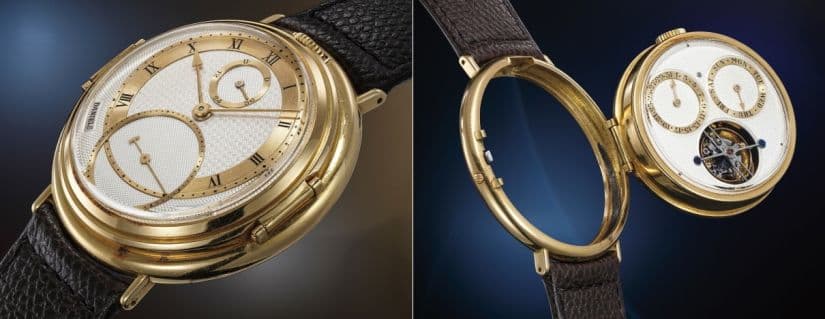 Часы Spring Case Tourbillon из желтого золота от Джорджа Дэниелса