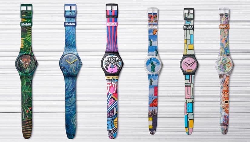 Часы Swatch и Moma