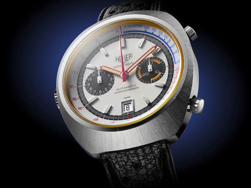 Часы TAG Heuer White Heuer Montreal 1972 года