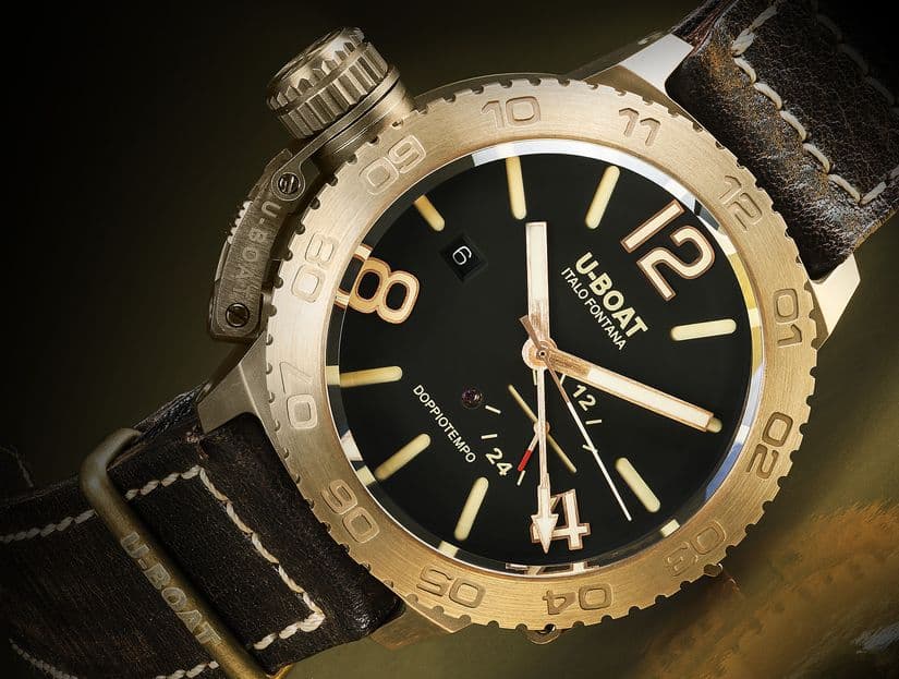 Часы U-Boat Classico Doppiotempo Auto Bronzo