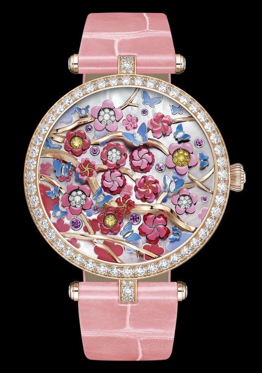 Часы Van Cleef & Arpels Lady Arpels Heures Florales Cerisier