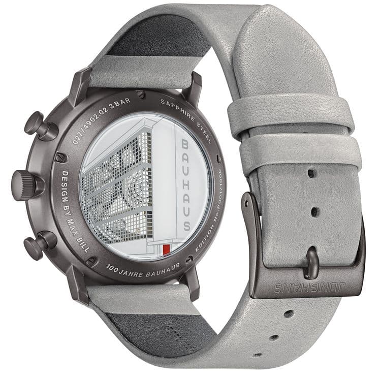 Часы Junghans max bill Chronoscope 100 Jahre Bauhaus