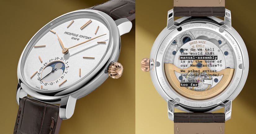 Frederique Constant × Seconde/Seconde/ Slimline Moonphase Date Manufacture