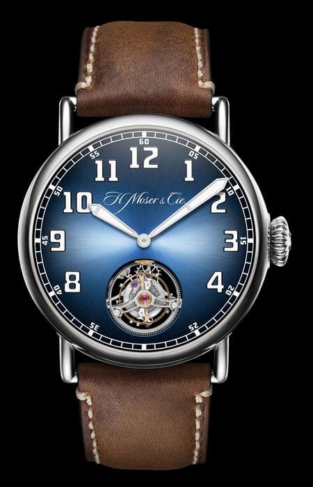 Часы H. Moser & Cie Heritage Tourbillon Funky Blue