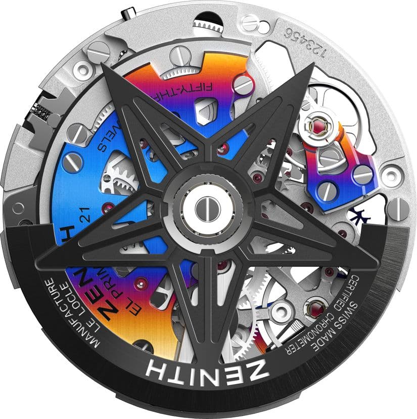 Калибр El Primero 9004 в часах DEFY 21 Felipe Pantone