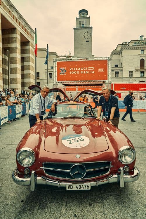 Карл Фридрих Шойфеле на гонке 1000 Miglia