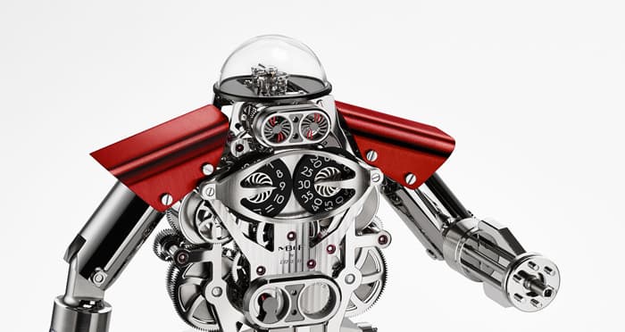 MB&F Melchior настольный робот с прыгающим часом