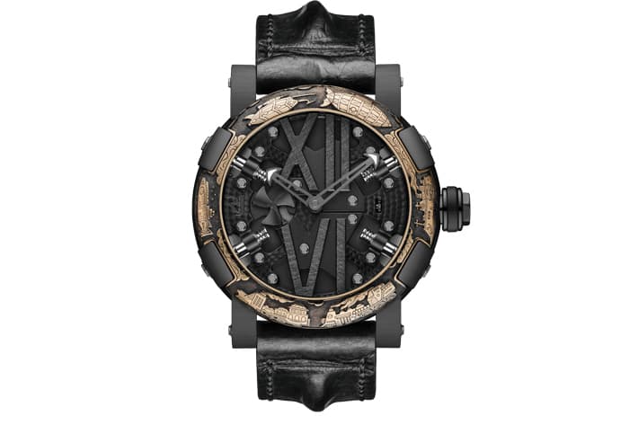 Часы RJ-Romain Jerome Steampunk Black Auto Engraved