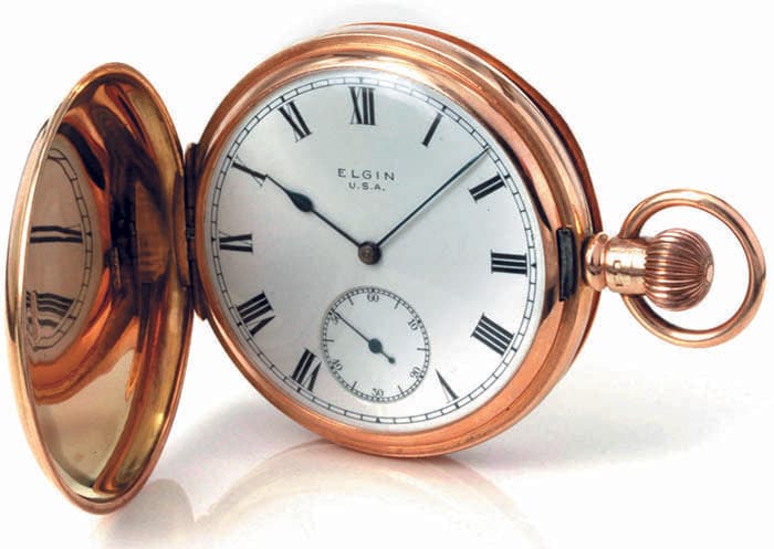 Elgin, карманные часы из золота 15 карат, 1916 г