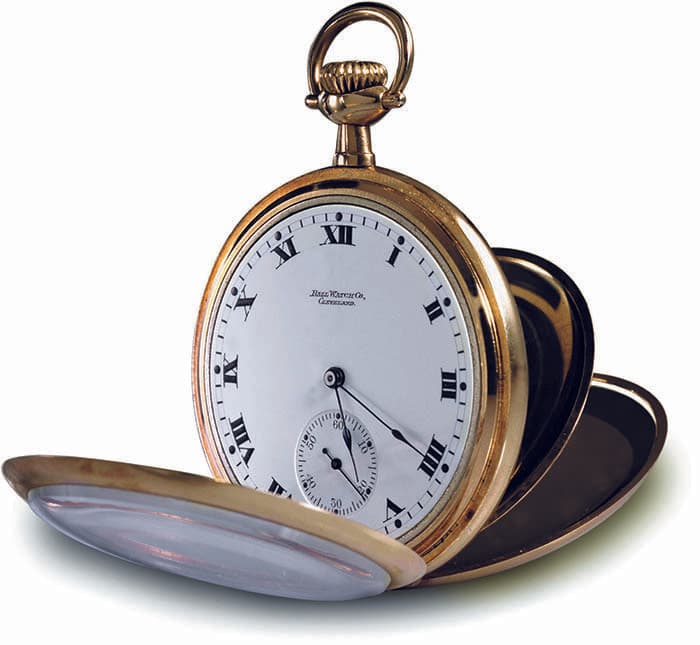Ball Watch Co, карманные часы с золотым покрытием, 1898 г.