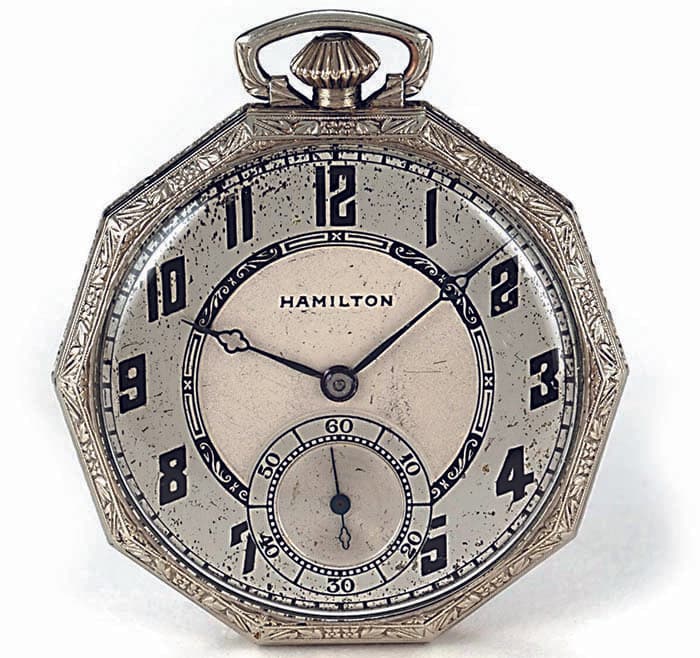Hamilton, карманные часы, 1915 г.