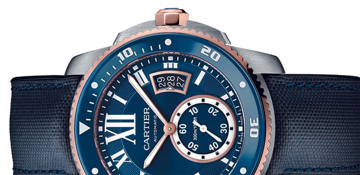 Часы Calibre de Cartier Diver Blue