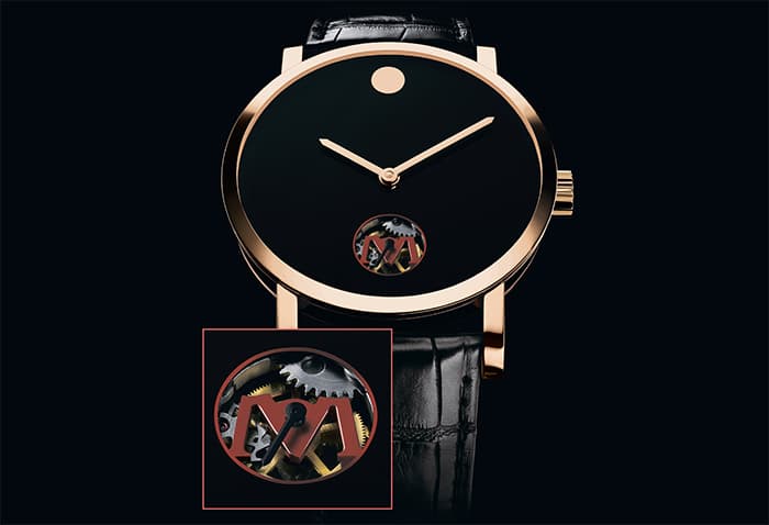 Часы Museum Rose gold Skeleton Dot