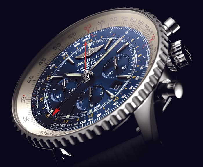 Часы Breitling Navitimer GMT Aurora Blue
