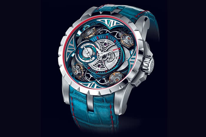 Часы Roger Dubuis Excalibur Quatuor Cobalt MicroMel