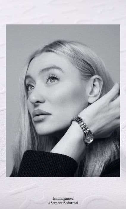 Маша Миногарова в часах Bvlgari