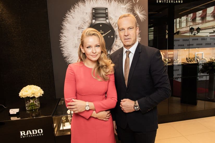 Президент Rado Матиас Брешан и  Юлия Пересильд 