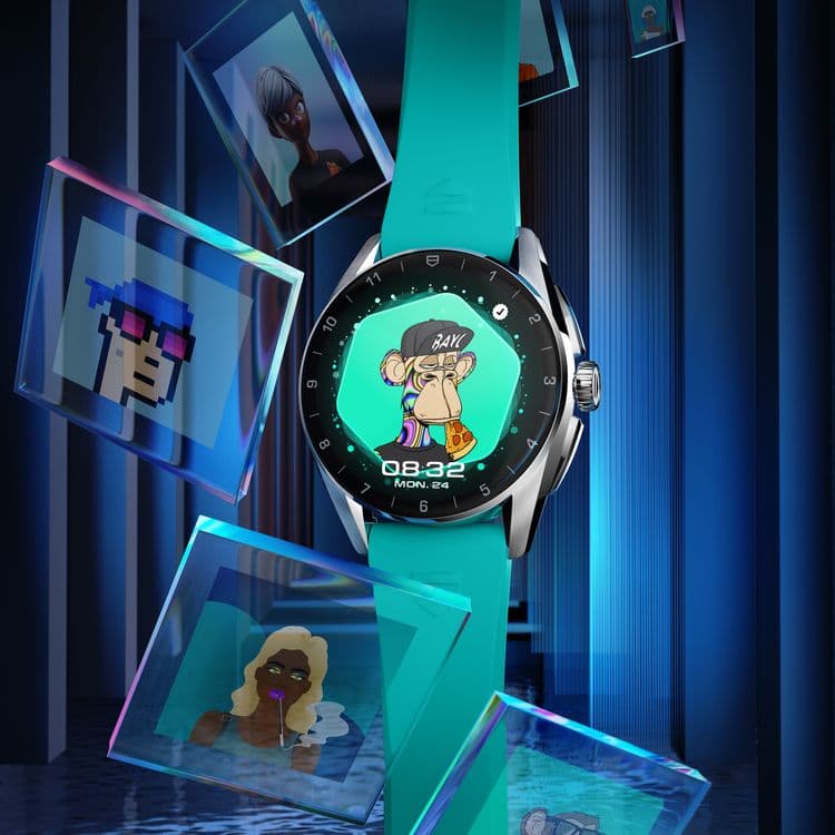 NFT на циферблате TAG Heuer Connected Calibre E4