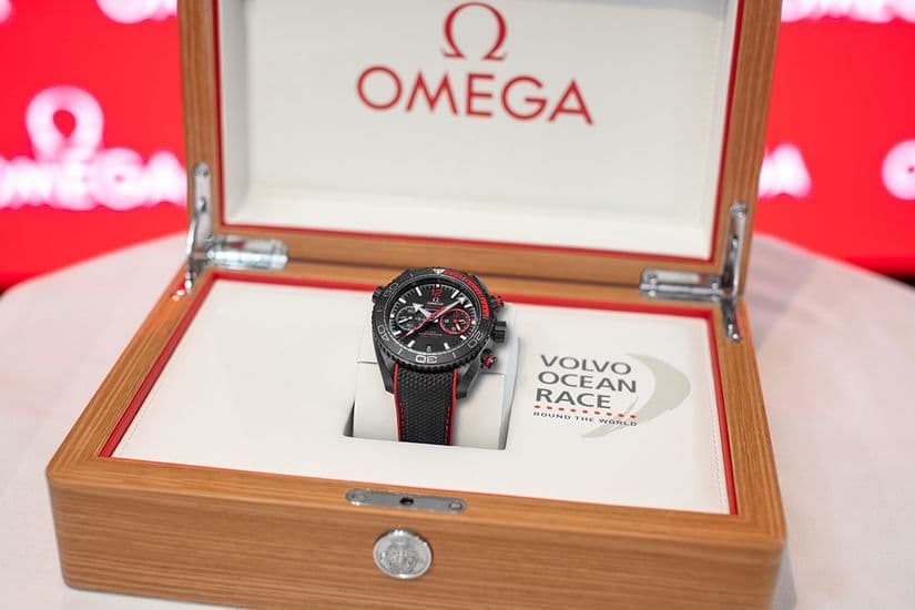 Часы Omega Seamaster Planet Ocean Deep Black Volvo Ocean Race LE
