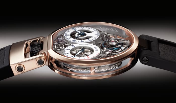 Bovet Pininfarina OttantaSei, 10-дневный турбийон в сапфировом корпусе