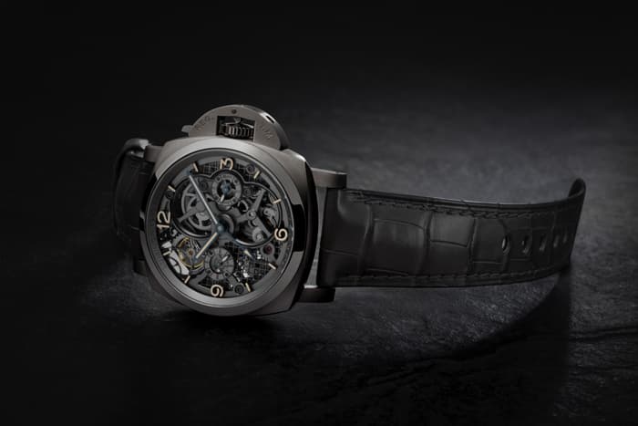 Officine Panerai Lo Scienziato Luminor 1950 Tourbillon GMT Titanio