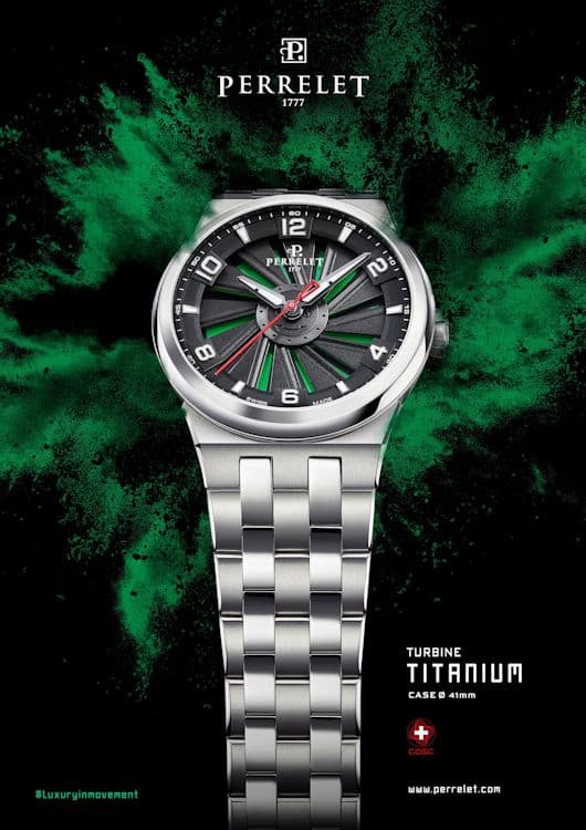 Perrelet представила новую модель Turbine 41 Titanium в корпусе 41 мм