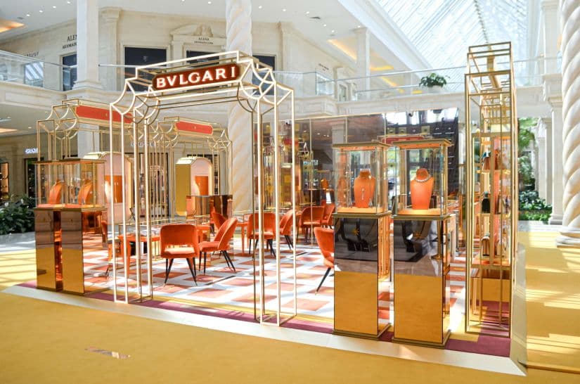 Поп-ап бутик Bvlgari в «Крокус Сити Молле»