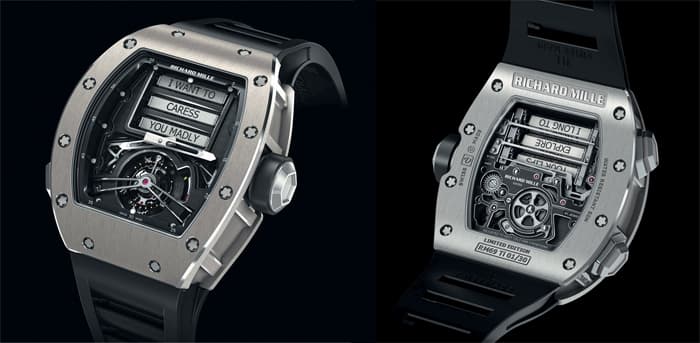Часы Richard Mille RM 69 Erotic Tourbillon