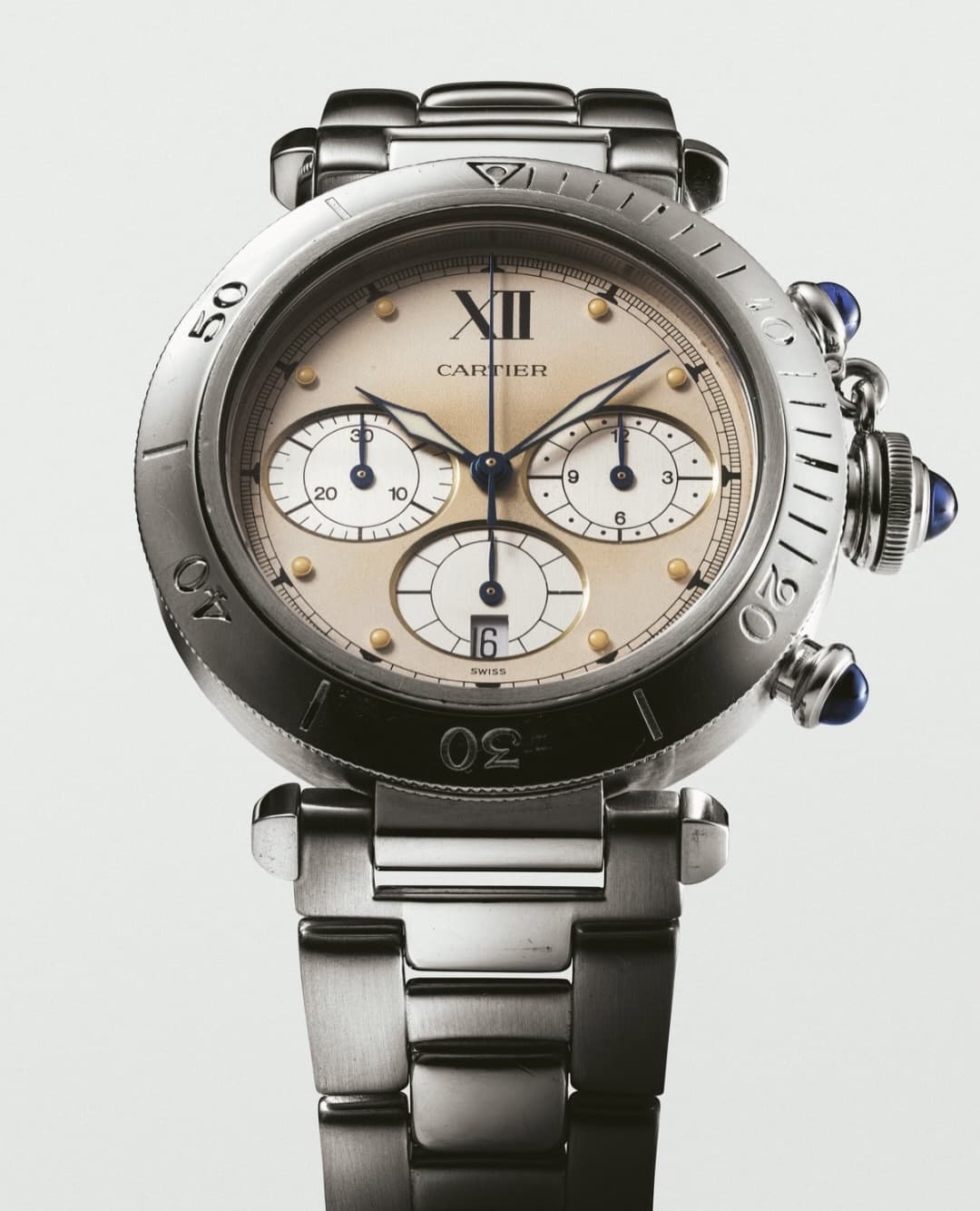 Часы Pasha de Cartier Montres de Luxe Зинедина Зидана