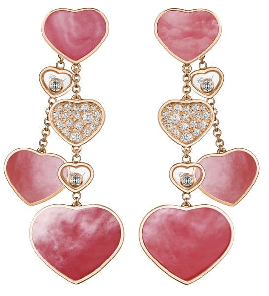 Серьги Chopard Happy Hearts Naked Hearts