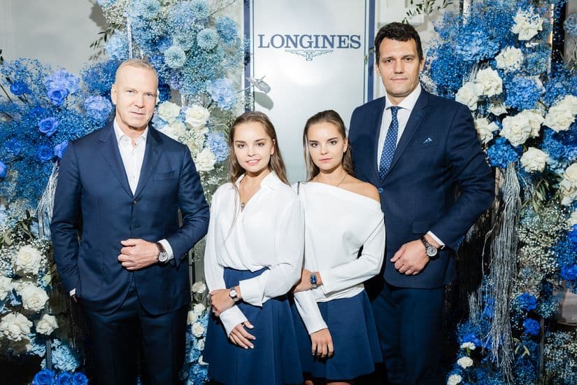 Сестры Аверины на ужине Longines