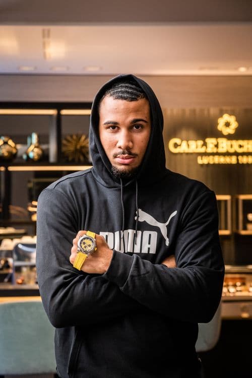 Швейцарский спринтер Джейсон Джозеф в часах Carl F. Bucherer