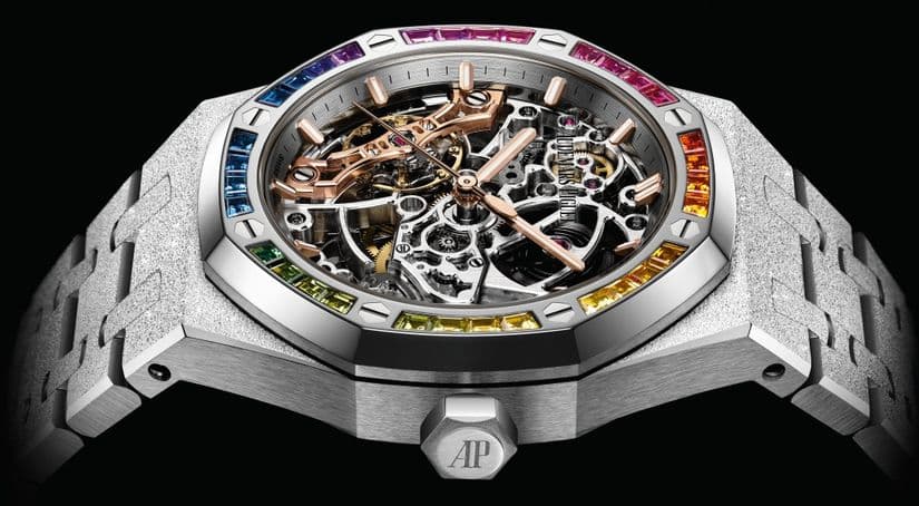 Скелетон Audemars Piguet Frosted Gold 37 мм