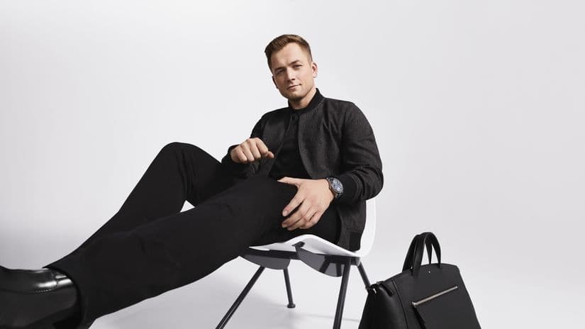Тэрон Эджертон в рекламе Montblanc