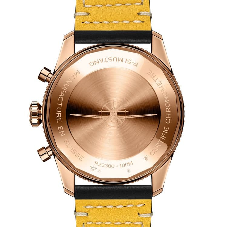 Задняя крышка Breitling Classic AVI Chronograph 42 P-51 Mustang