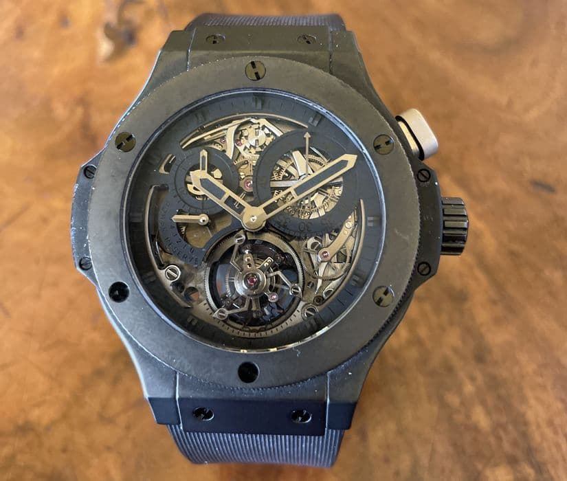 Часы Hublot Bigger Bang All Black Tourbillon Chrono