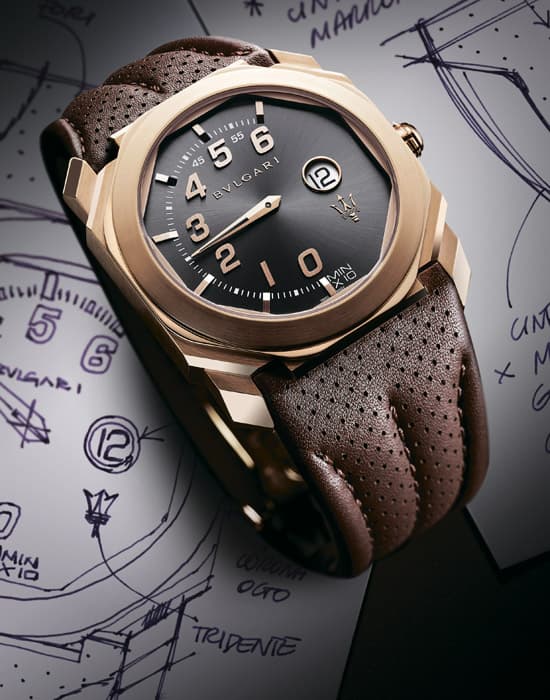 Часы Bvlgari с ретроградной индикацией