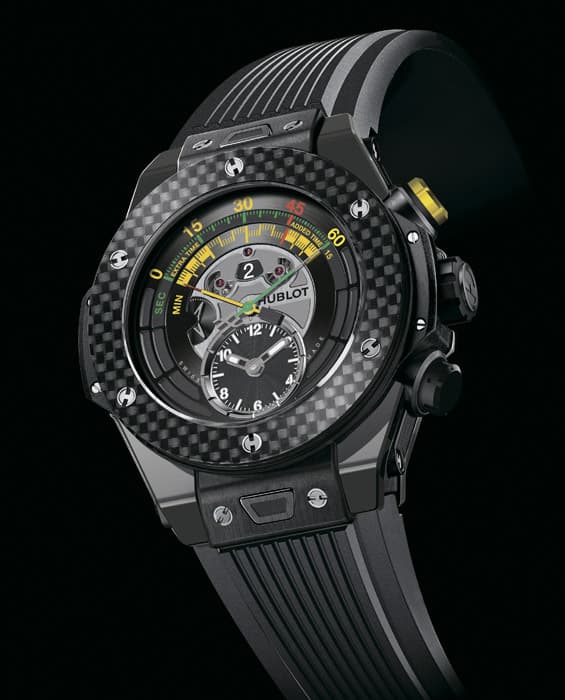 Часы Hublot Big Bang Unico Bi-Retrograde Chrono King Gold Carbon