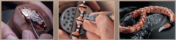 Serpenti Jewellery декорированный 6 бриллиантами