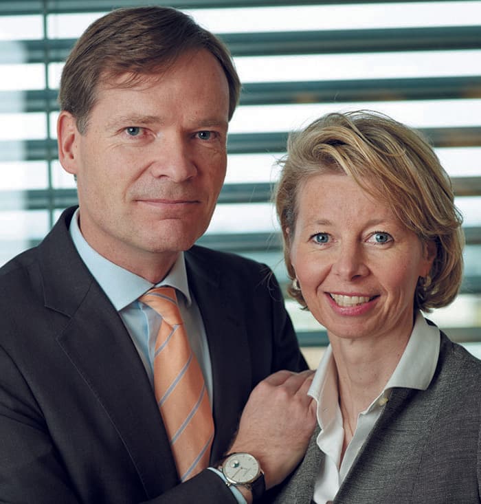 Петер Стас и его супруга Алетта Стас-Бакс Frederique Constant