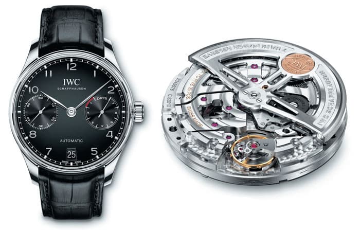 Portugieser Automatic c калибром IWC 52010 с 7-дневным запасом хода 