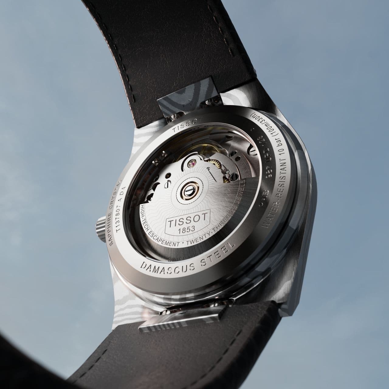 Tissot PRX из дамасской стали
